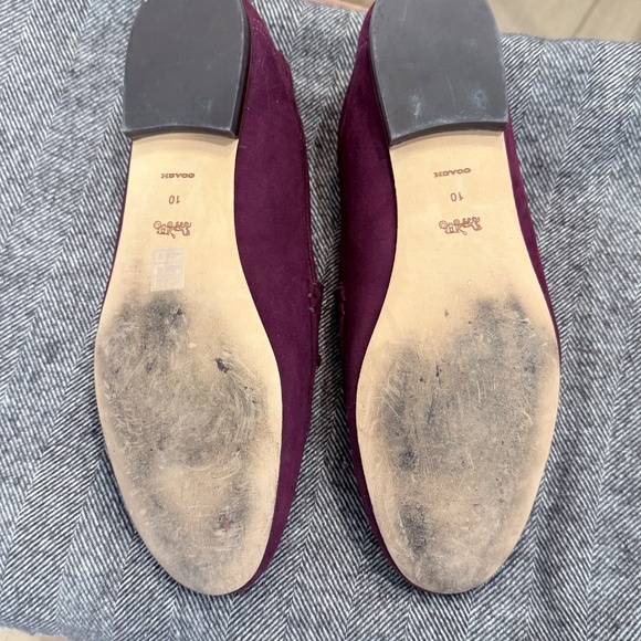 Coach Suede Chain Loafers Size 10 - Picture 4 of 4